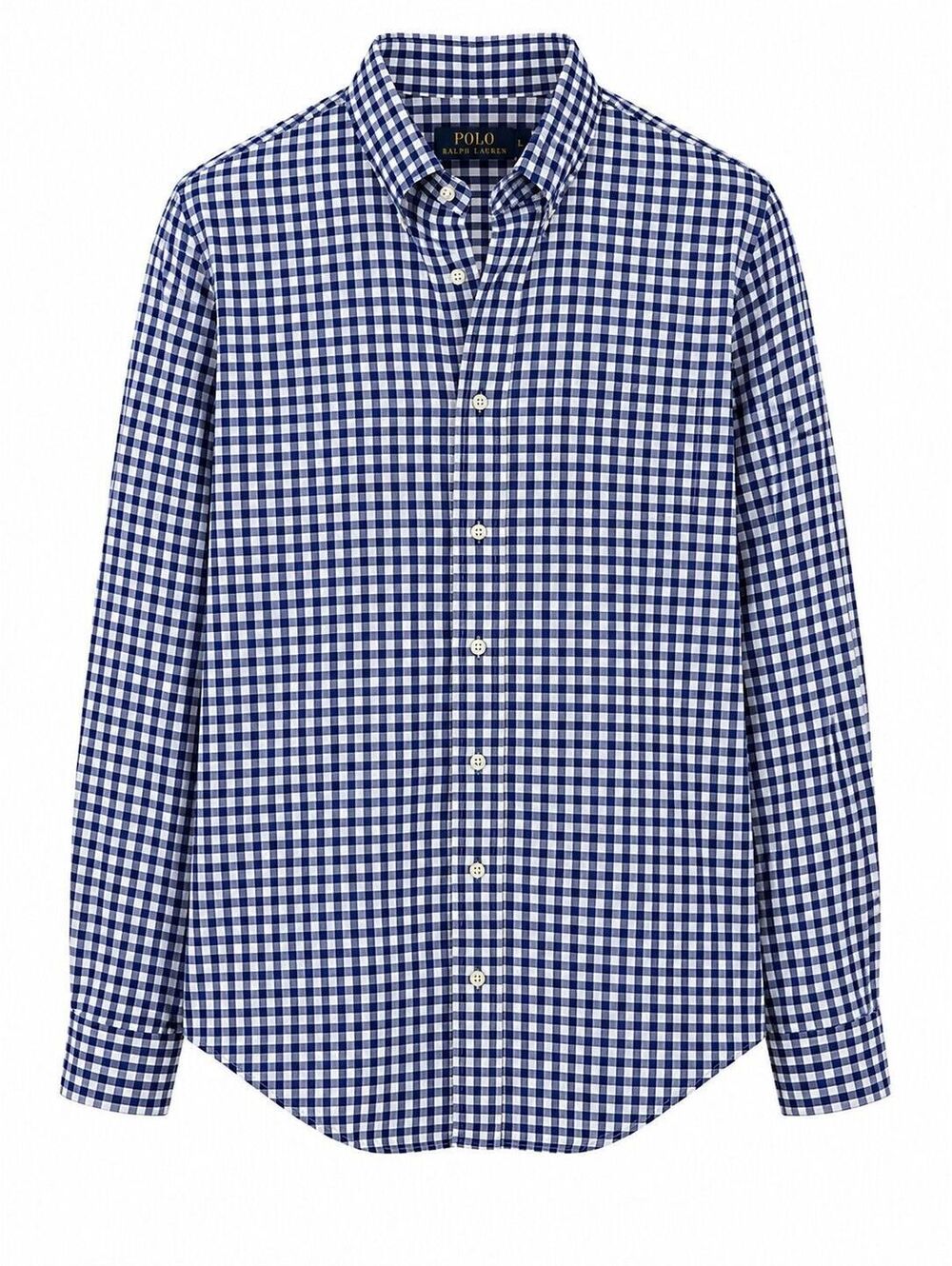 Polo Ralph Lauren Purple & White Gingham Button Down Shirt Men's L